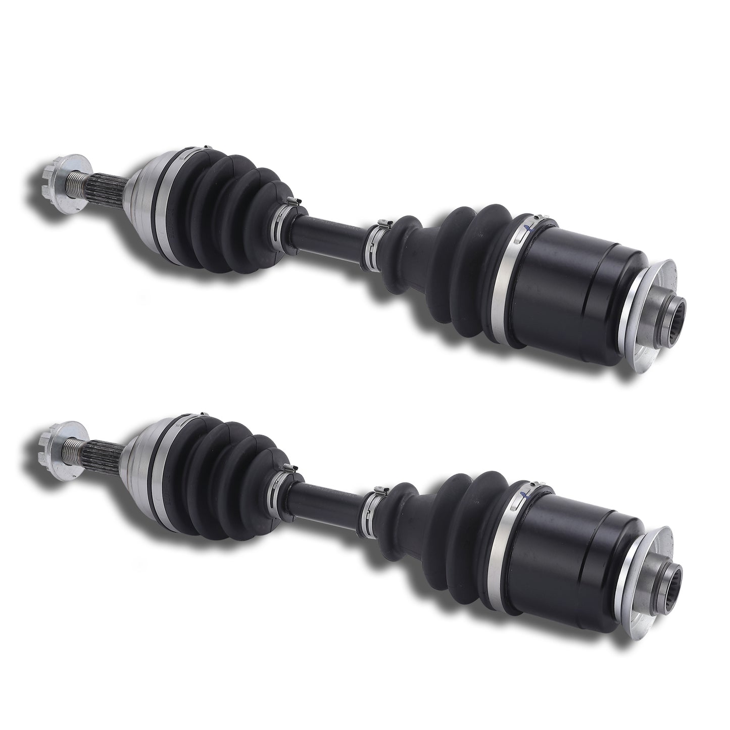 1 CAM-AC118 and 1 CAM-AC218 Front Left and Right Drive Shaft CV Axle for ARTIC CAT. Replaces OEM# 0402-249, 0402-779, 502-441, 0402-179, 0402-778, 1502-440. For full application listing click Buyer's Guide below.