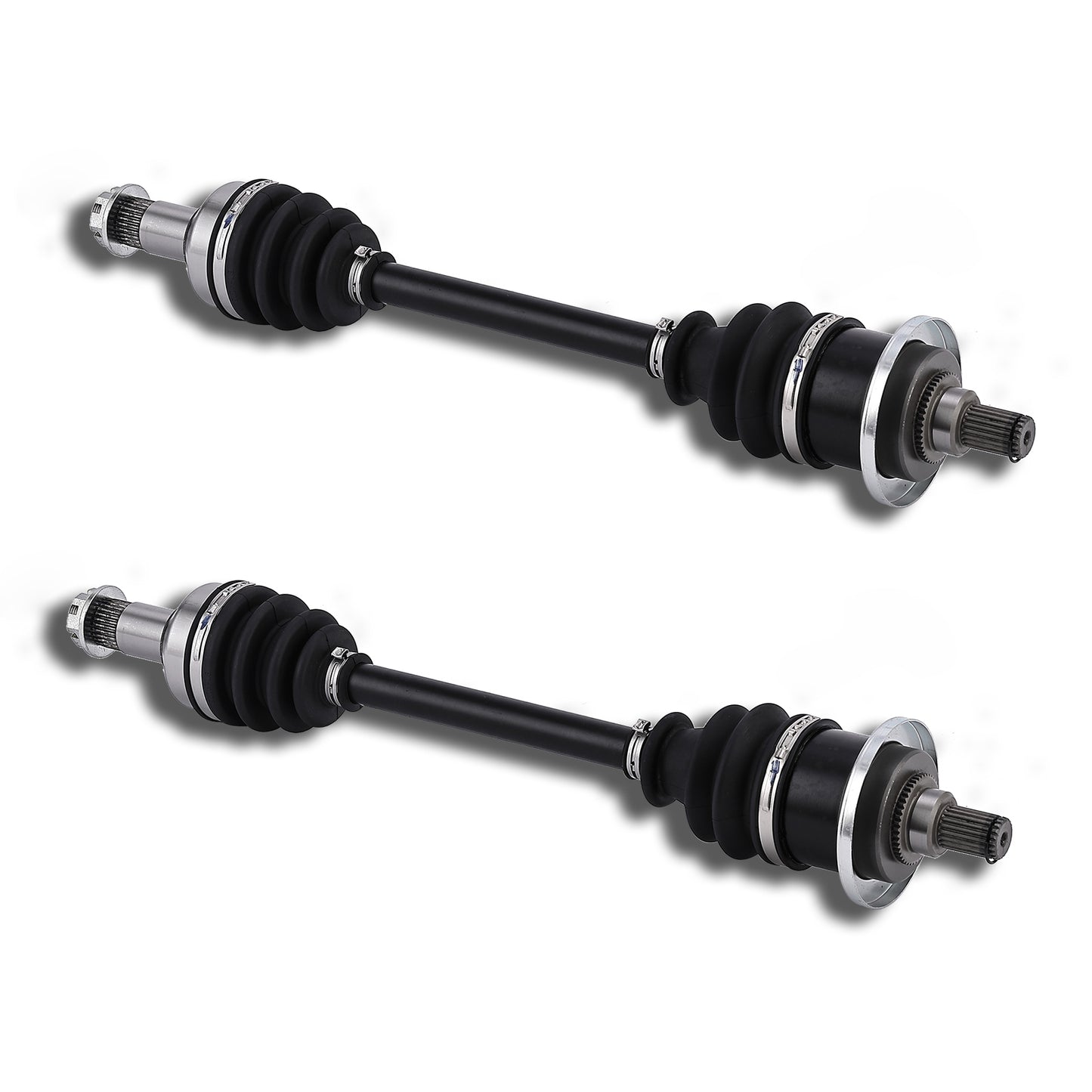1 CAM-AC110 and 1 CAM-AC210 Front Left and Right Drive Shaft CV Axle for ARTIC CAT. Replaces OEM# 0502-547, 0502-542, 1502-539. For full application listing click Buyer's Guide below.
