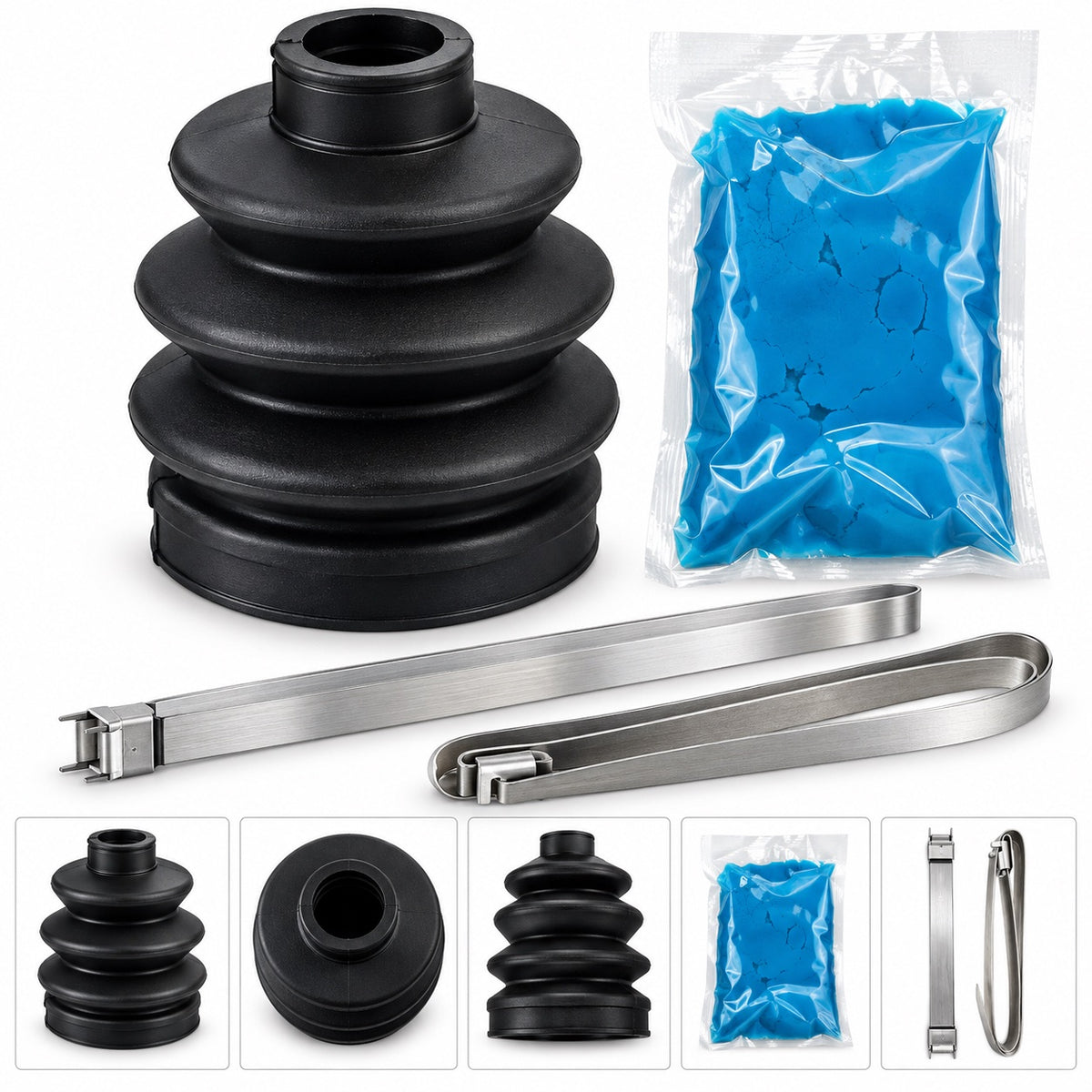 CV Boot Kit for Yamaha Rhino 450 660 05-09, Outer, Front  Rear, Rigid, 615-10