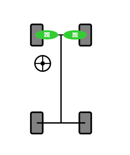 Caiman Rugged Terrain Front CV Axles for Polaris 1333246, ACE 325 500 570 900