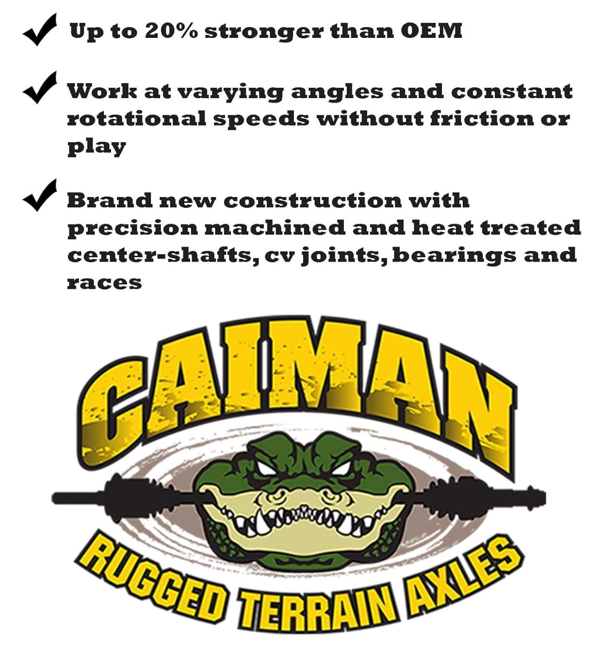 Caiman Rugged Rear CV Axle for Polaris 1333748, Ranger 1000 & XP 1000 2019-2021