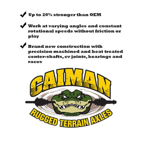Caiman Rugged Rear CV Axles for Yamaha Grizzly 700 2014-2015, Left & Right