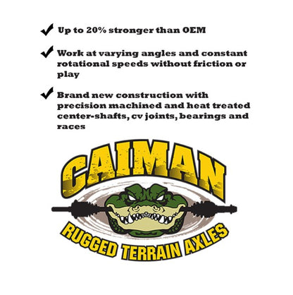 1995-2002 Polaris Scrambler 400 Caiman Rugged Terrain Front Left or Right Axle