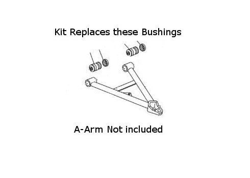 A-Arm Bushing Bearing Kit for Yamaha 4WV-23526-00-00, Upper or Lower