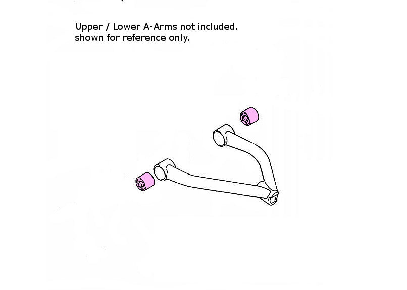 A-Arm Bushing Kit for Suzuki 09319-10055, Upper or Lower, Precision Machined