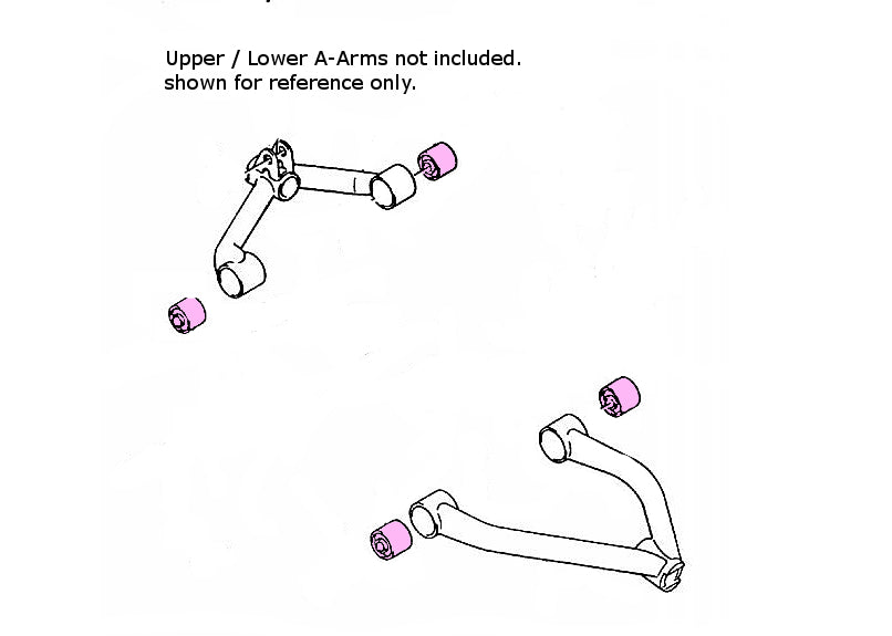 A-Arm Bushing Kits for Suzuki 09319-10055, Upper or Lower, Precision Machined
