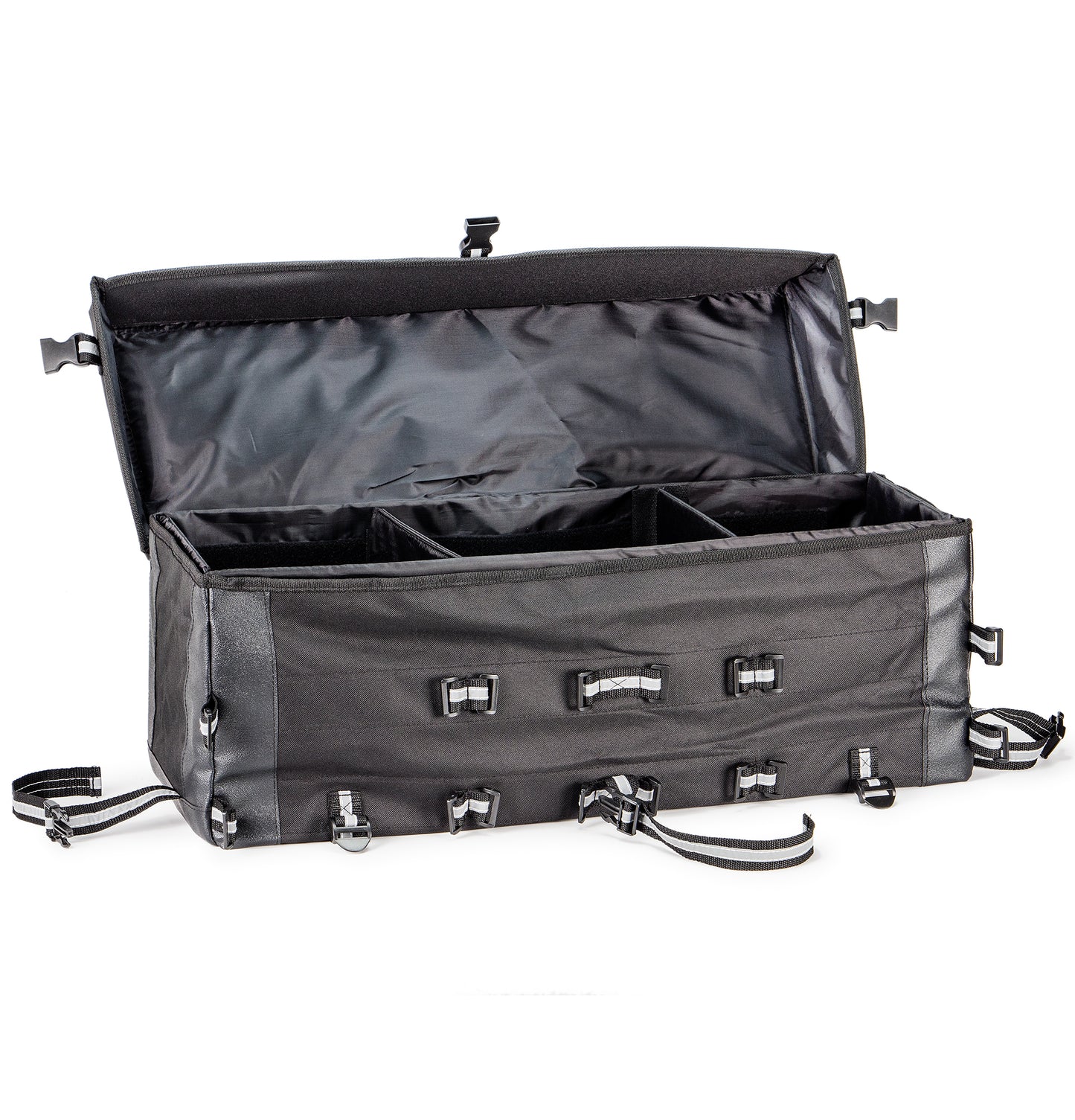 Cargo Bag for ATV Motorcycle Snowmobile Black Weather Resistant Ample Storage
