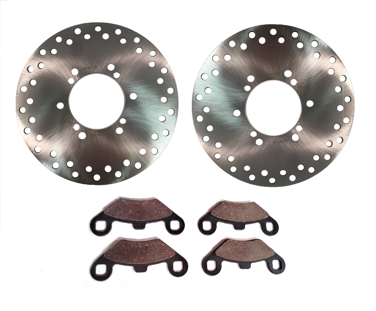 Precision Front Brake Rotors & Pads for Polaris 5242935 5243676, Optimal Braking