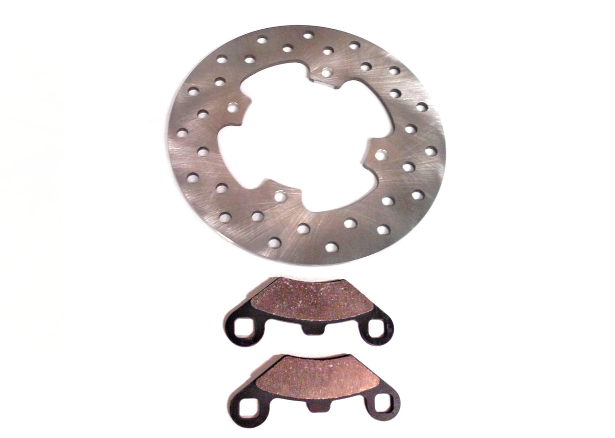 Precision Front Brake Rotor & Pads for Polaris 5248378, Optimal Braking