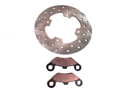 Precision Front Brake Rotor & Pads for Polaris 5248378, Optimal Braking
