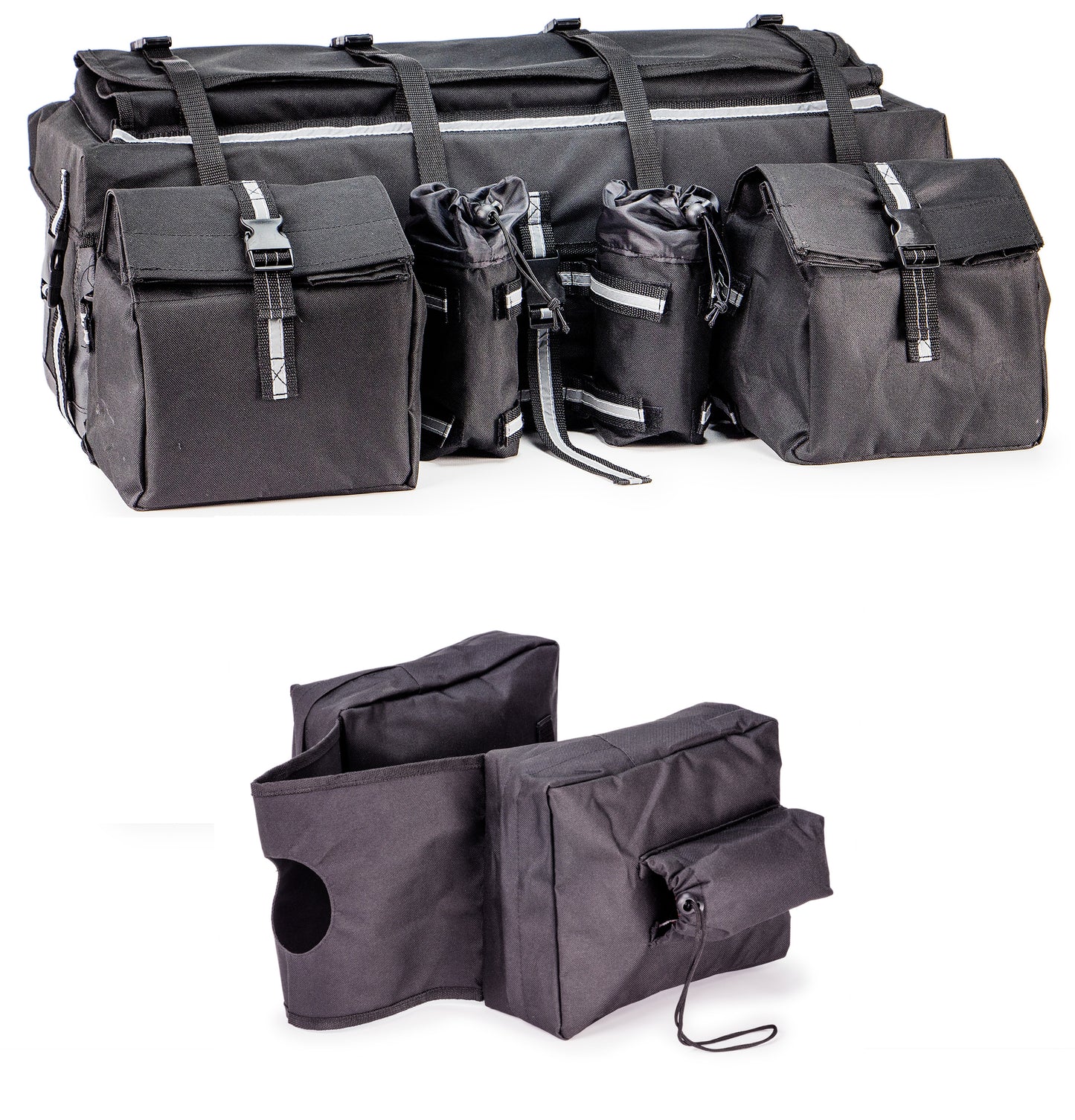 Padded Cargo Set with Saddle Bags for ATV & Snowmobile