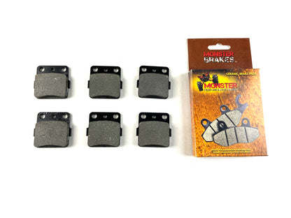 Monster Brake Pads for Honda 06435-HP7-A01 45220-HC0-007 Set of 2
