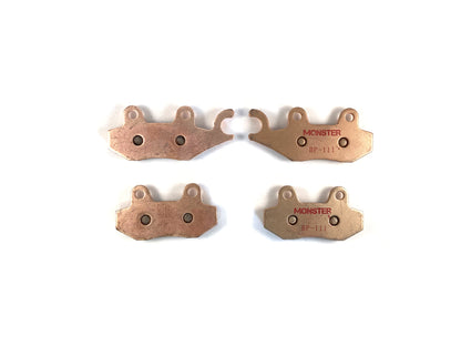 Monster Rear Brake Pad Set for Yamaha Rhino Viking Wolverine 700 2008-2017