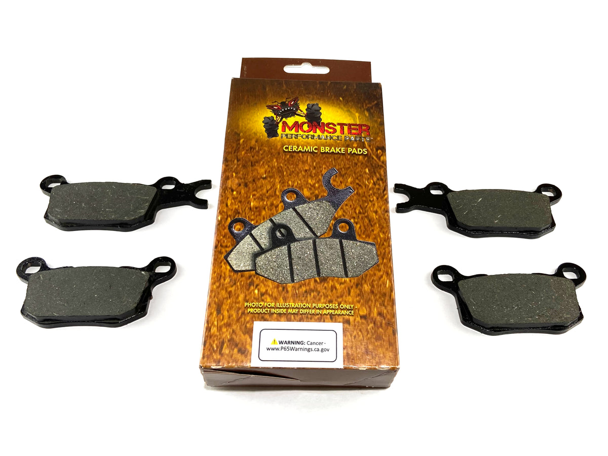 Monster Rear Brake Pad Set for Can-Am Defender HD8 HD10 715900381 715900382