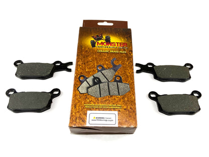 Monster Rear Brake Pad Set for Can-Am Defender HD8 HD10 715900381 715900382