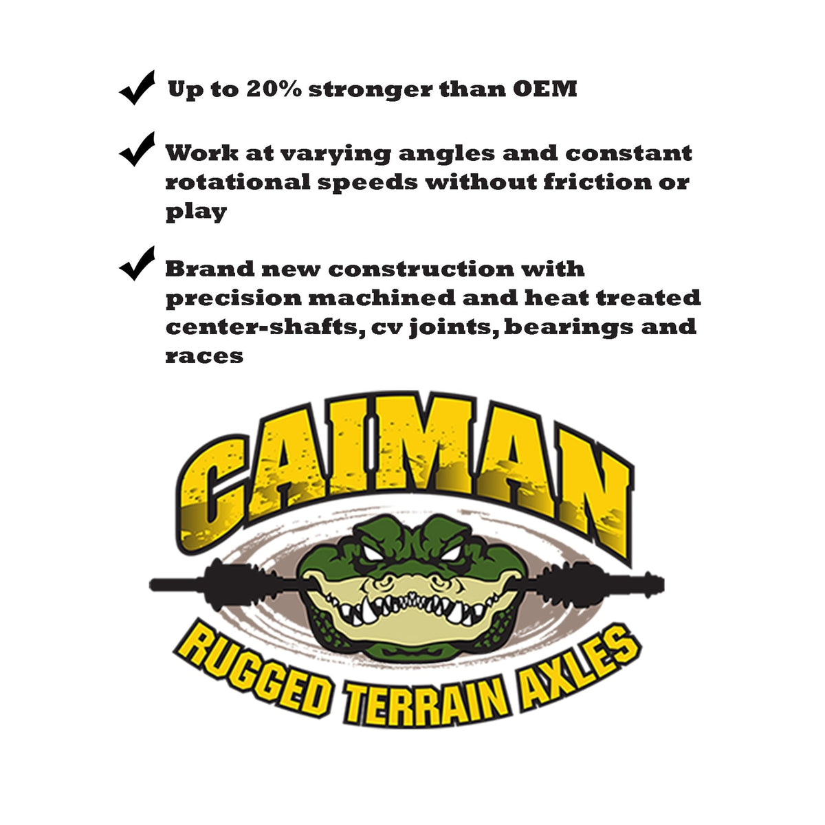 Caiman Rugged Rear Left CV Axle for Can-Am 705502710 Quality Tested Direct Fit