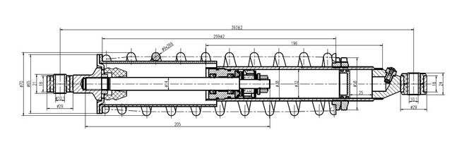 Caiman Front Shock for Honda Rubicon 500 2001-2014, Gas-Charged, Left or Right