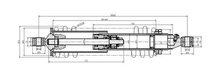 Caiman Rugged Front Shock for Honda Rancher 350 2000-2006, Left or Right