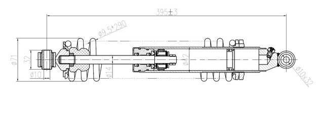 2004-2006 Honda Rancher 350 ES (TRX350FE) Rear Shock