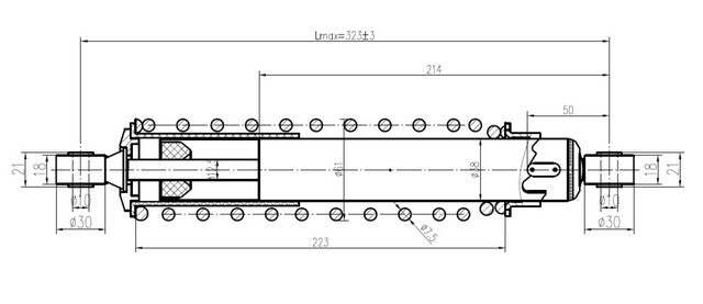 Caiman Rugged Front Shock for Honda Foreman 400 4x4 1995-2003, Left or Right