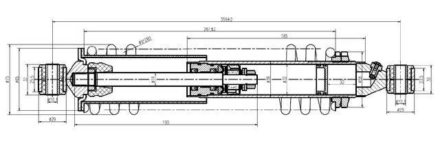 Caiman Rugged Front Shock for Kawasaki Brute Force 650i 750i, Left or Right