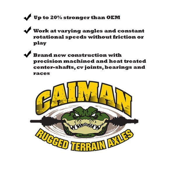 Caiman Rugged Rear CV Axles for Polaris 1333080 1333949 RZR 900 50 55" 2015-2025