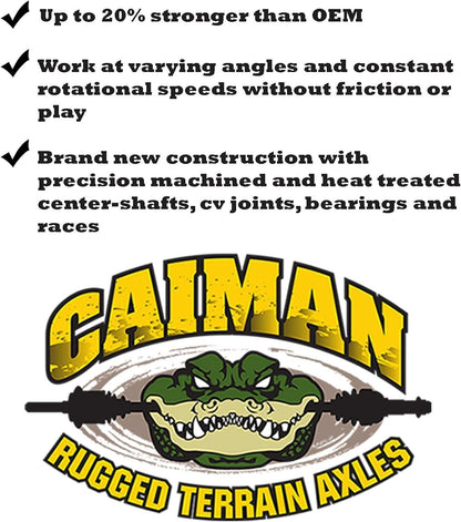 Caiman Rugged Front CV Axle for Polaris 1336966, Ranger 570 & Crew 570 2022-2024