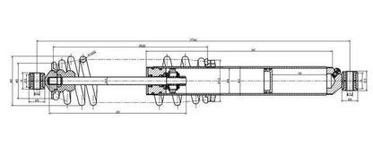 2014-2015 Polaris Ranger Crew 900, 900-6 Rear Shock