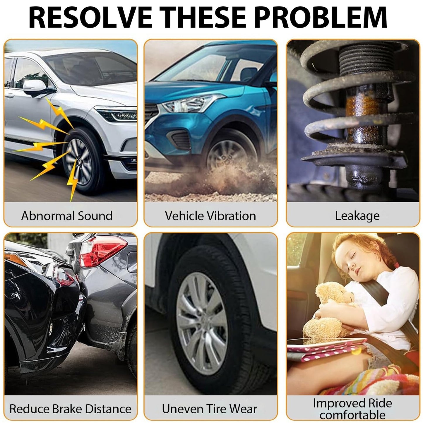 Caiman Rugged Front Shock for Suzuki Eiger 400 4x4 2002-2007, Left or Right