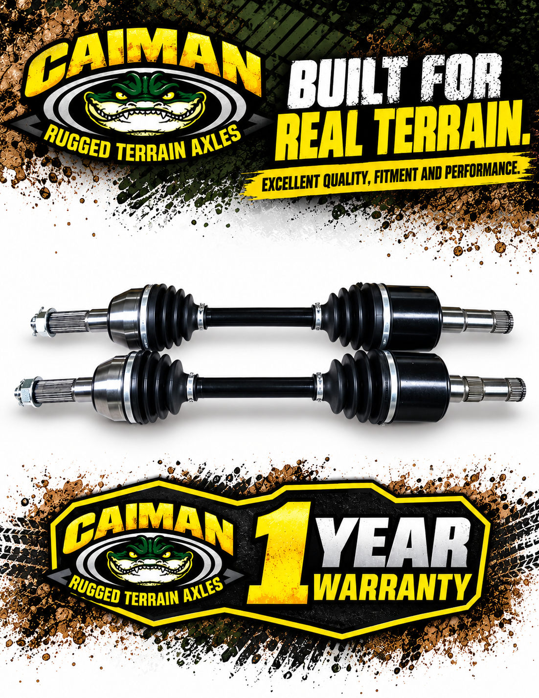 Rear CV Axles for Polaris Ranger 1332284 1332285 500 & 700 2x4 4x4 05-07