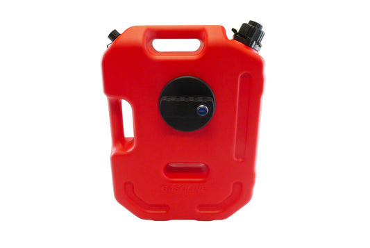 10L Gas Container, Jerry Can with Lock, Red, Plastic, Certified UN, REACH