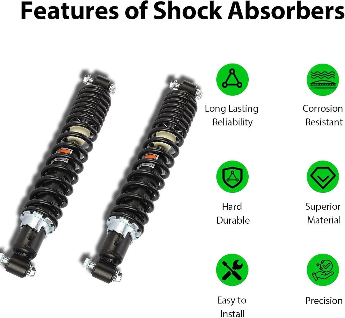 Front Shock for John Deere AM142426 Left or Right Gas-Charged