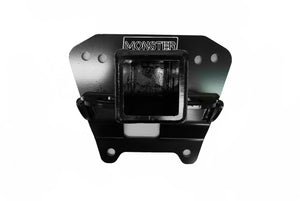 Monster 2" Rear Hitch Receiver for Polaris RZR XP XP4 1000 Black Steel