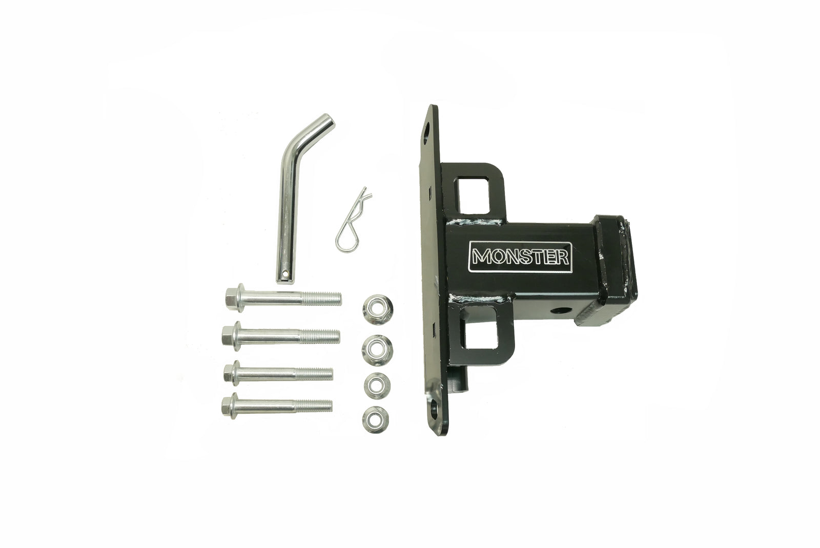 Monster 2" Rear Hitch Receiver for Kawasaki Teryx KRX 1000 Black Steel