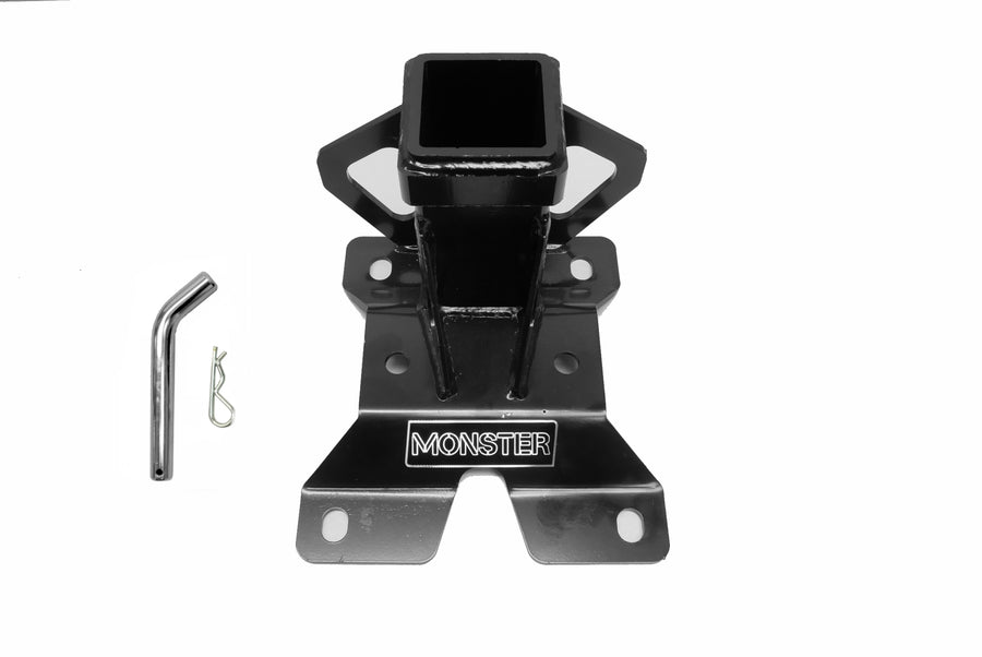 Monster 2" Rear Hitch Receiver for Can-Am Maverick X3 2017+ Black Steel