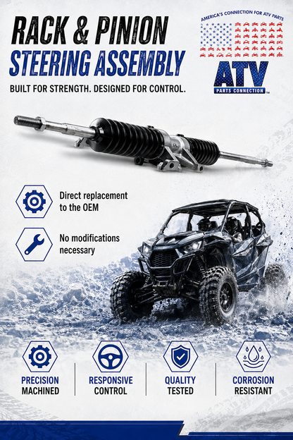 Steering Rack and Pinion for Polaris 1823497, Smooth Operation, Quality Tested
