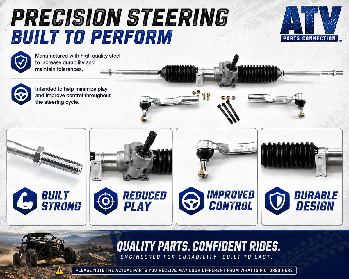 Steering Rack and Pinion for Polaris 1823465, Smooth Operation, Quality Tested
