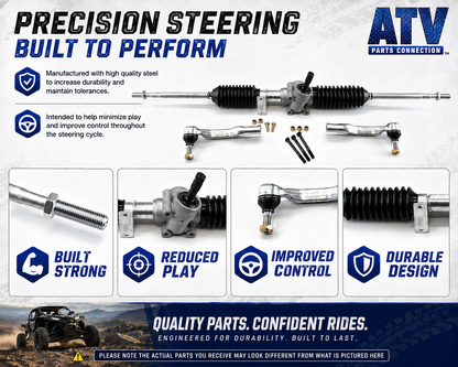 Steering Rack and Pinion for Polaris 1823338, Smooth Operation, Quality Tested