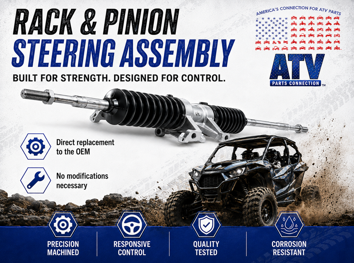 Steering Rack and Pinion for Polaris 1825059, 1824790, Quality Tested