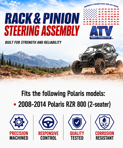 Steering Rack and Pinion for Polaris 1823497, Smooth Operation, Quality Tested