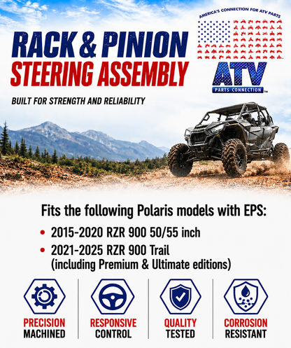 Steering Rack and Pinion for Polaris 1824259, Smooth Operation, Quality Tested