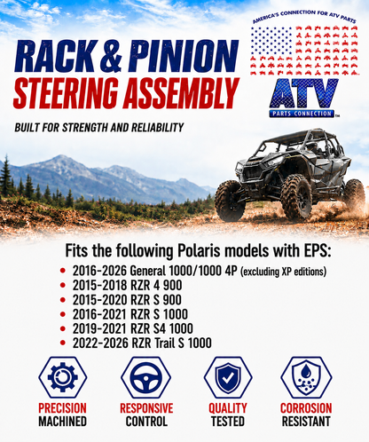 Steering Rack and Pinion for Polaris 1823994, Smooth Operation, Quality Tested