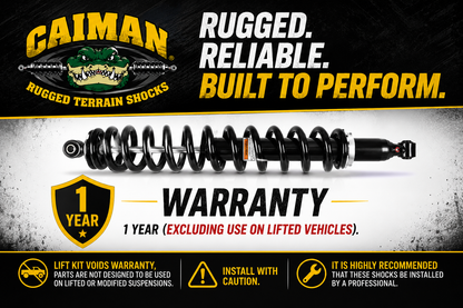 Performance Front Shocks for Can-Am 706203623 Defender HD10