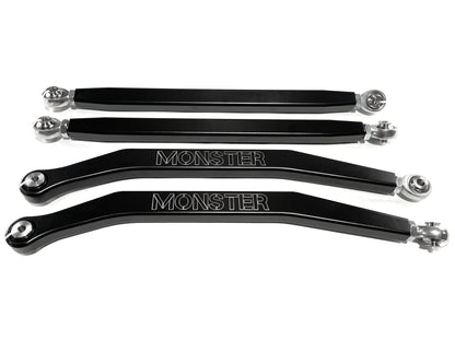 Monster High Clearance Radius Rods for Polaris RZR PRO XP 2020+ Black