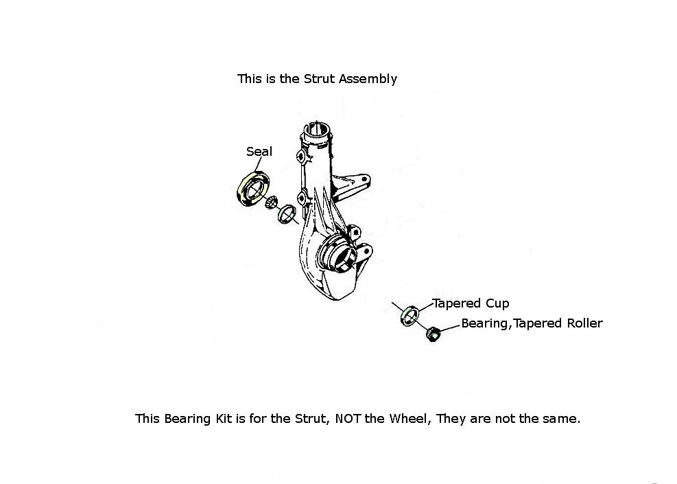 Front Strut Bearing Kits for Polaris 3554509, 3554507, 3610028
