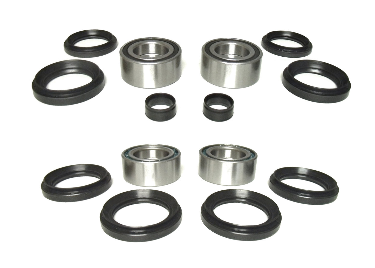 Full Wheel Bearing Set for Honda Rincon 680 2006-2023, Front & Rear, Direct Fit
