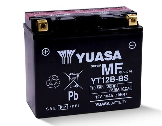 YUASA YT12B-BS MAINTENANCE FREE 12 VOLT BATTERY